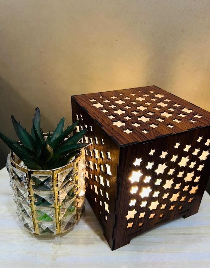 Buy 3D Wooden Star Projector Cube Night Lamp Online 3D Wooden Star Projector Cube Lamp | Magic Celestial Ambient Nightlight