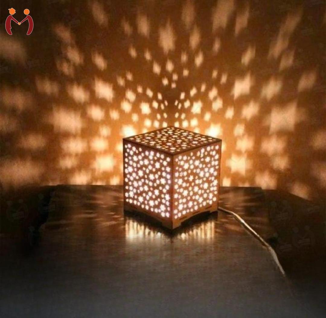 Buy 3D Wooden Star Projector Cube Night Lamp Online 3D Wooden Star Projector Cube Lamp | Magic Celestial Ambient Nightlight