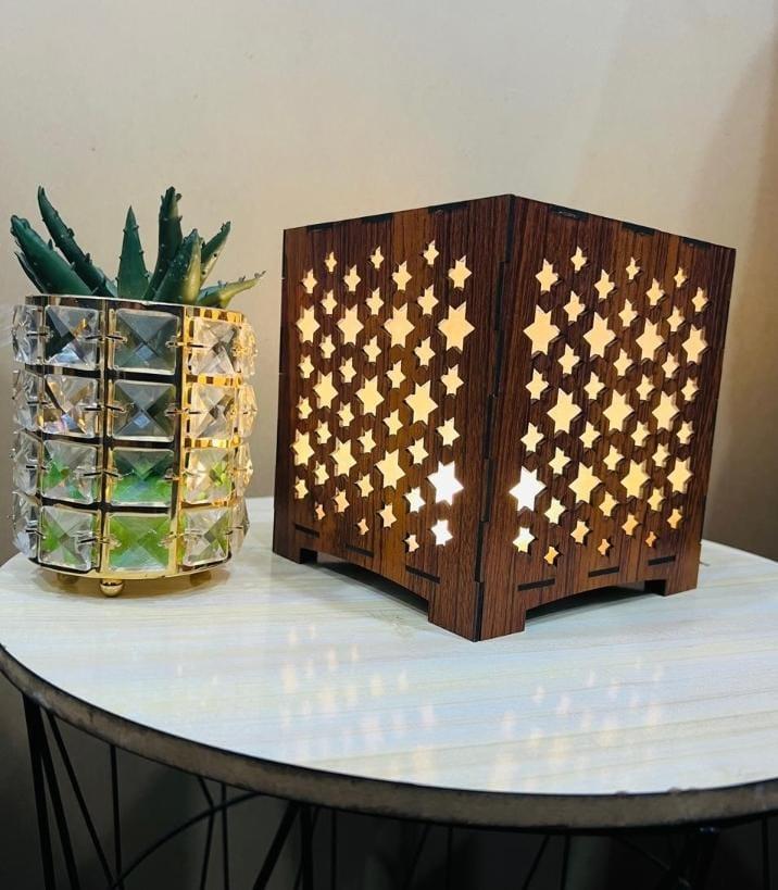 Buy 3D Wooden Star Projector Cube Night Lamp Online 3D Wooden Star Projector Cube Lamp | Magic Celestial Ambient Nightlight
