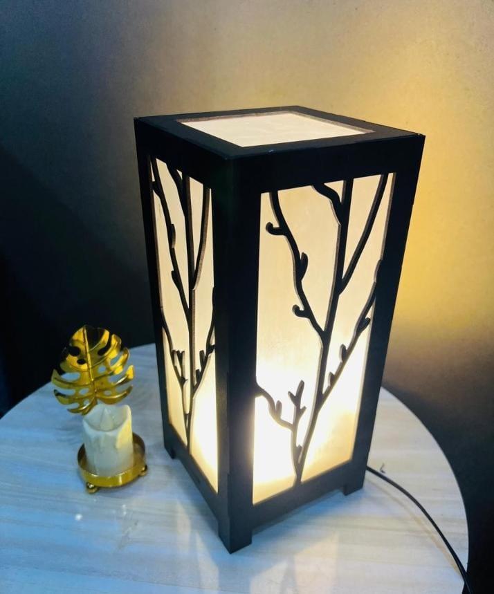 Buy Japanese Shoji Style Wooden Branch Lamp Online Premium Zen Nature Branch Column Lamp – Matte Black Ambient Light for Luxury Corners