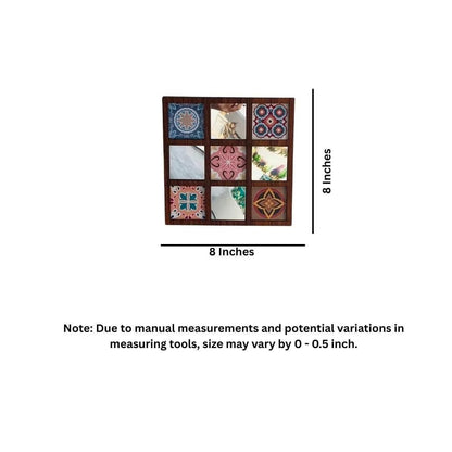 Premium 3-Piece Geometric Decorative Wall Mirror Set | Bohemian Moroccan Wall Art